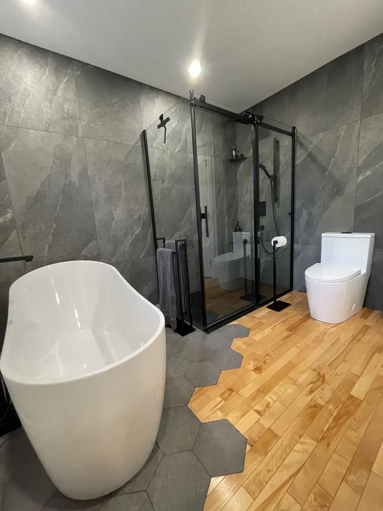 Salle de bain complète — réalisation Construction Voghel