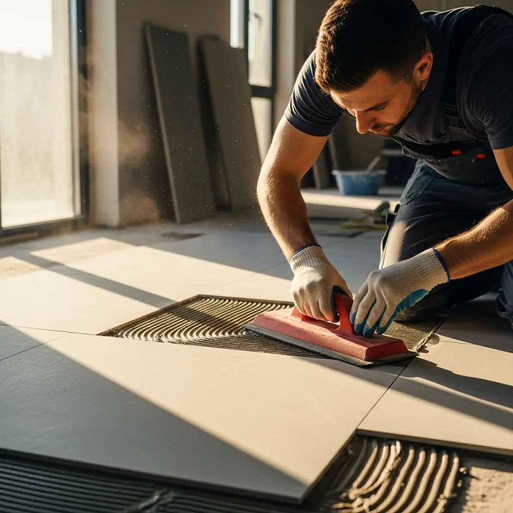 Céramique et carrelage — réalisation Construction Voghel