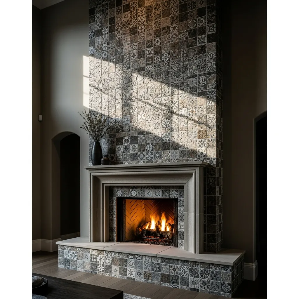 Foyer et cheminée — réalisation Construction Voghel